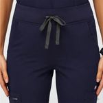 FIGS  High Waisted Yola Skinny Scrub Pants Size Small Navy Photo 3