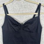 Bebe Vintage  Tank Top Cami Grunge M/L Y2K Black Sweetheart Stretch Sexy Womens Photo 4