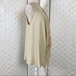 Lilly Pulitzer  Cream And Gold Andella Fringed Sweater Vest Photo 6