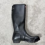 Hunter Women’s Original Tall Back Adjustable Wellington Rain Boots in Black 6 Photo 5