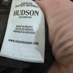 Hudson  Ankle Krista Super Skinny black Jean size 25 unfinished hem Photo 11