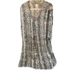 Tommy Bahama  Top XL Cover Up‎ Beach Pool Animal Print Lace Up Long Chic Sheer Photo 7