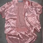 Satin Pajama Set Pink Photo 0