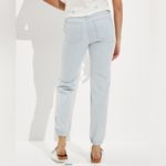 American Eagle AE Tomgirl Jogger Indigo Stripe Size 2 Regular Photo 1