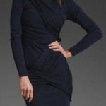 Alice + Olivia Goddess Elegant Black Dress Long Sleeve Cutouts Size 6 100% Silk Photo 0