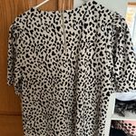 MELLODAY NWOT!  Black and White Leopard Print Blouse Photo 1