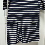 Boden navy striped dress boat neck size 8 Blue Photo 2