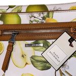 Dana Buchman NWT  Lemon & Lime Crossbody Brown Strap 2 Zippered Compartments Photo 3