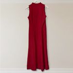 Ralph Lauren Vintage 90s Y2K 100% Silk Button Down Collar Maxi Dress Photo 2