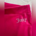 Juicy Couture  Pink Bling velour track pants, Size M Photo 2