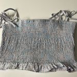 BLANK NYC  Smocked Pink & Blue Gingham Crop Top Small Photo 0