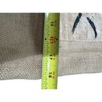 None African Print Large Boho Jute Tote & Wallet Round 9" Wooden Handles Cottage Gift Photo 6