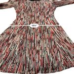 Alice + Olivia  Gwyneth Tie Neck Fit & Flare‎ 3/4 Sleeve Mini Dress Size 2 Photo 9