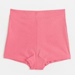 H&M  bikini set swimsuit shorts bra top underwire coral ribbed high rise barbie Photo 11