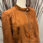 Christopher & Banks 🌸NWT  BROWN FAUX SUEDE JACKET SIZE LARGE🌸 Photo 1