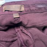 Judy Blue  Sign Me Up Tummy Control Wide Leg Cropped‎ Jeans Garment Dyed Maroon Photo 3