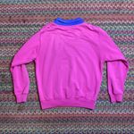 VINTAGE PINK COLOR BLOCK PULLOVER SWEATER PREPPY Photo 3