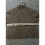 Banana Republic Brown Cavo Flare Sleeve Wool Blend Cable Knit Sweater Size XS Photo 4