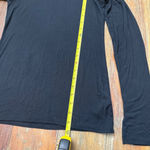 Spanx Women's  Black Long Sleeve Tee Medium Solid Basic Soft Photo 6