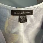 Tommy Bahama Palm Leaves Linen Shift Mini Dress Tropical Vacation Hawaiian XS Photo 2