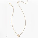 Kendra Scott Brynne Shell Gold Short Pendant Necklace Photo 5