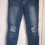 Sneak Peek destroyed low rise skinny jeans size 3 Blue Photo 0