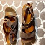 Clarks Golden Bronze Sandals Adj Straps Artisan summer business casual NWOT Brown Size 8 Photo 0