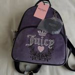 Juicy Couture 𐙚 Dusty Violet/Chocolate Heritage Backpack NWT Photo 1