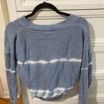 it's our time  Blue Cropped Sweater Photo 1