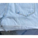 Kancan Size Small Distressed High Rise Jean Shorts Cuffed Light Wash Photo 4