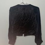 ZARA Ring Trim Satin Effect Long Sleeve Blouse Photo 13