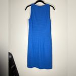 Akris Punto Sheath Dress Blue Sleeveless Knee-Length Shift Career Office Sz 10 Photo 8