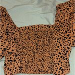 SheIn Lantern Sleeve Dalmatian Print Blouse Photo 0