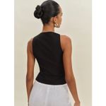 Reformation  NWT Rory Black Vest Top Size 4 Photo 2