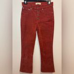 Madewell Cali Demi-Boot Jeans in Corduroy Button-Front Edition Size 25 Photo 2
