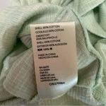 Anthropologie  Womens XS Cropped Drop Dolman Sleeve Sweater Ribbed Light Green‎ Photo 4