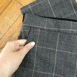 ZARA  Basic gray white checkered dress pants slim leg style trousers comfortable Photo 1