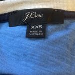 J.Crew  Womens Blouse Sz XXS Randy Raglan Tee Shirt Baseball Short Sleeve Striped Photo 6