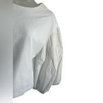 English Factory NWOT  Balloon Sleeve Crew Neck Blouse White Size Medium Photo 3