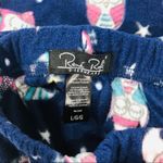 Rene Rofe Navy Sleepy Owls Fleece Pajama Bottoms, Blue, Large Blue Photo 4