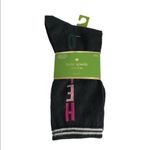 Kate Spade Women’s Sock Set • 3-Pack Striped, Pink & Black Logo Socks NWT Photo 6