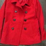 Old Navy Ladies Red Peacoat Photo 2
