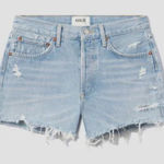 AGOLDE Parker Vintage Cut-Off Shorts in Swampmeet Button Fly Size 25 Photo 0