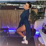 COS Teal Blue Sweater Style Long Sleeve High Side Slit Crewneck Dress size US XS Photo 5