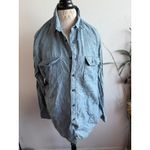 J.Crew  Authentic Workwear Shirt Button Up Denim Blue Size Large Casual Top Photo 1
