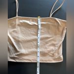 FADED ROSE Tan Soft Tank Top Open Back Diamond Inspired Strap Back Sz S EUC Photo 7
