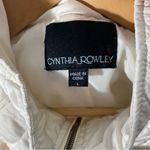 Cynthia Rowley Ivory Quilted Vest size Large Photo 6
