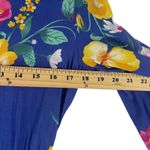 Old Navy  Women's Size Small Blue Floral Long Sleeve Knee Length Dress Photo 6