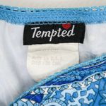 Vintage Y2K Tempted Blue Paisley Handkerchief Skirt Size M Photo 8