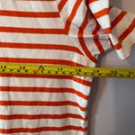 Kule The Modern Orange White Stripe Short Sleeve Crewneck 100% Cotton size Small Photo 6